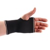 image:imageCopper D Black Grey Bamboo Rayon Compression Wrist Sleeve Brace  Size Small Medium  1 PairBlack Grey