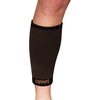 image:imageCopper D Compression Calf Sleeve  Bamboo Rayon Charcoal Infused Calf Support Brace  Small Medium  Black Partial Copper Dots  1 UnitBlack Partial Dots