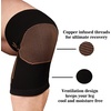 image:imageCopper D Copper Compression Knee Sleeve  Rayon from Bamboo Charcoal Copper Infused Knee Support BraceAll Black  Copper