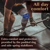 image:imageCopper D Copper Compression Knee Sleeve  Rayon from Bamboo Charcoal Copper Infused Knee Support BraceGrey  Blue