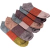 image:imageMens Bamboo Rayon Colored Superior Wicking Breathable Ankle Socks  2 Pair PacksMulticolor Black Red Grey