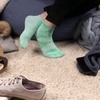 image:imageMens Rayon from Bamboo Fiber Colored Sports Superior Wicking Athletic Ankle Socks  4 Pair Value PackGreen