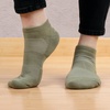 image:imageMens Rayon from Bamboo Fiber Colored Sports Superior Wicking Athletic Ankle Socks  4 Pair Value PackOlive Green
