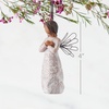image:imageWillow Tree Remembrance Angel Lighter Skin HandPainted Ornament  Hands Folded Revealing GoldLeaf Heart Cream Dress Sympathy Keepsake Gift Cast from a Susan Lordi Original CarvingSoft Cream