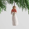 image:imageWillow Tree Surrounded by Love Ornament Sculpted HandPainted Figure  Celebrating Friendship and Sentiment Cast from a Susan Lordi Original Carving Cast Resin Keepsake Ready to HangNatural
