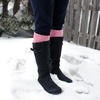 image:imageWomens Fuzzy Feather Soft Cozy Knee High SocksCoral Pink