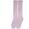 image:imageWomens Fuzzy Feather Soft Cozy Knee High SocksDeep Purple