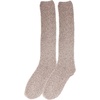 image:imageWomens Fuzzy Feather Soft Cozy Knee High SocksLight Grey