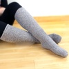 image:imageWomens Fuzzy Feather Soft Cozy Knee High SocksLight Grey