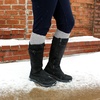 image:imageWomens Fuzzy Feather Soft Cozy Knee High SocksLight Grey