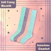 image:imageWomens Fuzzy Feather Soft Cozy Knee High SocksSpring Green