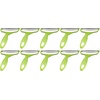 image:imageY Shape 3in1 Serrated Straight Julienne Swiveled MultiBlade Peeler  Green  1 PeelerJumbo Peeler  Green