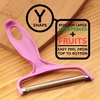 image:imageY Shape 3in1 Serrated Straight Julienne Swiveled MultiBlade Peeler  Green  1 PeelerJumbo Peeler  Pink