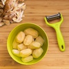 image:imageY Shape 3in1 Serrated Straight Julienne Swiveled MultiBlade Peeler  Green  1 PeelerMultiBlade Peeler  Green