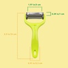 image:imageY Shape 3in1 Serrated Straight Julienne Swiveled MultiBlade Peeler  Green  1 PeelerMultiBlade Peeler  Green