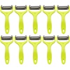 image:imageY Shape 3in1 Serrated Straight Julienne Swiveled MultiBlade Peeler  Green  1 PeelerMultiBlade Peeler  Green