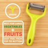 image:imageY Shape 3in1 Serrated Straight Julienne Swiveled MultiBlade Peeler  Green  1 PeelerMultiBlade Peeler  Green
