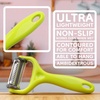 image:imageY Shape 3in1 Serrated Straight Julienne Swiveled MultiBlade Peeler  Green  1 PeelerMultiBlade Peeler  Green