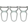 image:imageY Shape 3in1 Serrated Straight Julienne Swiveled MultiBlade Peeler  Green  1 PeelerOpen Body Peeler  Mint