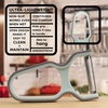 image:imageY Shape 3in1 Serrated Straight Julienne Swiveled MultiBlade Peeler  Green  1 PeelerOpen Body Peeler  Mint