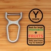 image:imageY Shape 3in1 Serrated Straight Julienne Swiveled MultiBlade Peeler  Green  1 PeelerOpen Body Peeler  Mint