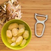 image:imageY Shape 3in1 Serrated Straight Julienne Swiveled MultiBlade Peeler  Green  1 PeelerOpen Body Peeler  Mint