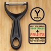 image:imageY Shape 3in1 Serrated Straight Julienne Swiveled MultiBlade Peeler  Green  1 PeelerSwiss Peeler  Black