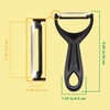 image:imageY Shape 3in1 Serrated Straight Julienne Swiveled MultiBlade Peeler  Green  1 PeelerSwiss Peeler  Black