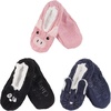 image:imageBambooMN Adult Women Soft Warm Cozy Fancy Yarn Slippers NonSlip Lined Socks Indoor Comfy House Travel SlippersAnimal D