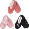 image:imageBambooMN Adult Women Soft Warm Cozy Fancy Yarn Slippers NonSlip Lined Socks Indoor Comfy House Travel SlippersAnimal a