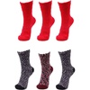 image:imageBambooMN Colorful Fuzzy Socks  Assorted Super Soft Warm Microfiber Comfy Home Socks  Value PackAssortment A1