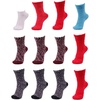 image:imageBambooMN Colorful Fuzzy Socks  Assorted Super Soft Warm Microfiber Comfy Home Socks  Value PackAssortment A3