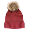 image:imageBambooMN Cozy Winter Christmas Theme Hat07 Cranberry Beanie