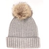 image:imageBambooMN Cozy Winter Christmas Theme Hat08 Light Grey Beanie