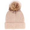image:imageBambooMN Cozy Winter Christmas Theme Hat09 Beige Beanie