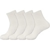 image:imageBambooMN Mens Feather Light Fuzzy Socks with No Slip Grips  4 Pair Value Packs05  White