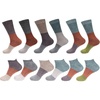 image:imageBambooMN Mens Rayon from Bamboo Fiber Classic Vintage Style Ultra Style Crew Ankle Socks Assortment PacksAssortment 12a