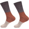 image:imageBambooMN Mens Rayon from Bamboo Fiber Ultra Breathable Superior Wicking Classic Crew Socks  2 Pair Value PacksPurple Red Brown