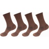 image:imageBambooMN Mens Rayon from Bamboo Fiber Ultra Breathable Wicking Supported Toe and Heel Crew SocksBrown