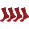 image:imageBambooMN Mens Rayon from Bamboo Fiber Ultra Breathable Wicking Supported Toe and Heel Crew SocksCherry Red