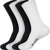 image:imageBambooMN Mens Thin with Thick Comfort Sole Socks Rayon from Bamboo Fiber Dress Casual Comfortable Socks 4 Pairs 2 SizesAssortment 99