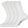 image:imageBambooMN Mens Thin with Thick Comfort Sole Socks Rayon from Bamboo Fiber Dress Casual Comfortable Socks 4 Pairs 2 SizesWhite