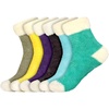 image:imageBambooMN Slipper Bed Socks Soft Fun Warm Fuzzy Plush Cozy Womens Fuzzy Featherlight Cuff Socks  6 Pair AssormentsFeatherlight Cuff 6b