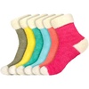 image:imageBambooMN Slipper Bed Socks Soft Fun Warm Fuzzy Plush Cozy Womens Fuzzy Featherlight Cuff Socks  6 Pair AssormentsFeatherlight Cuff 6c