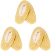 image:imageBambooMN Soft Touch Warm Cozy Fuzzy NonSlip Lined SlipOn Slippers Socks for Adult Women Indoor Travel House Slippers 3 PairsColor 10