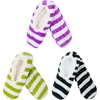 image:imageBambooMN Soft Touch Warm Cozy Fuzzy NonSlip Lined SlipOn Slippers Socks for Adult Women Indoor Travel House Slippers 3 PairsN18