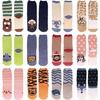 image:imageBambooMN Super Soft Warm Cute Animal NonSlip Fuzzy Cozy Crew Winter Home Socks 6 and 12 Pair Value Pack12 Prs  Asst a