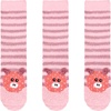 image:imageBambooMN Super Soft Warm Cute Furry Animal NonSlip Fuzzy Cozy Fluffly Crew Winter Home Socks Value Pack01 Stripe Pig