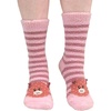 image:imageBambooMN Super Soft Warm Cute Womens Animal NonSlip Fuzzy Fluffy Crew Winter Home Socks01 Stripe Pig