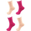 image:imageBambooMN Super Soft Warm Knobby Microfiber Fuzzy Socks  Value PackAssortment B